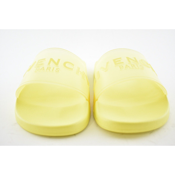 Givenchy Mens Pool Flat Fluo Neon Yellow PVC Rubber Sandal Slide Slip On 43 10 main image 3
